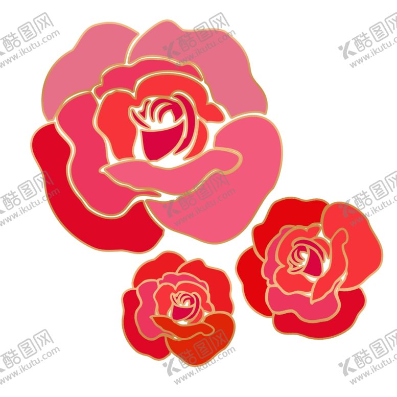 编号：42166905012250527291【酷图网】源文件下载-玫瑰花元素