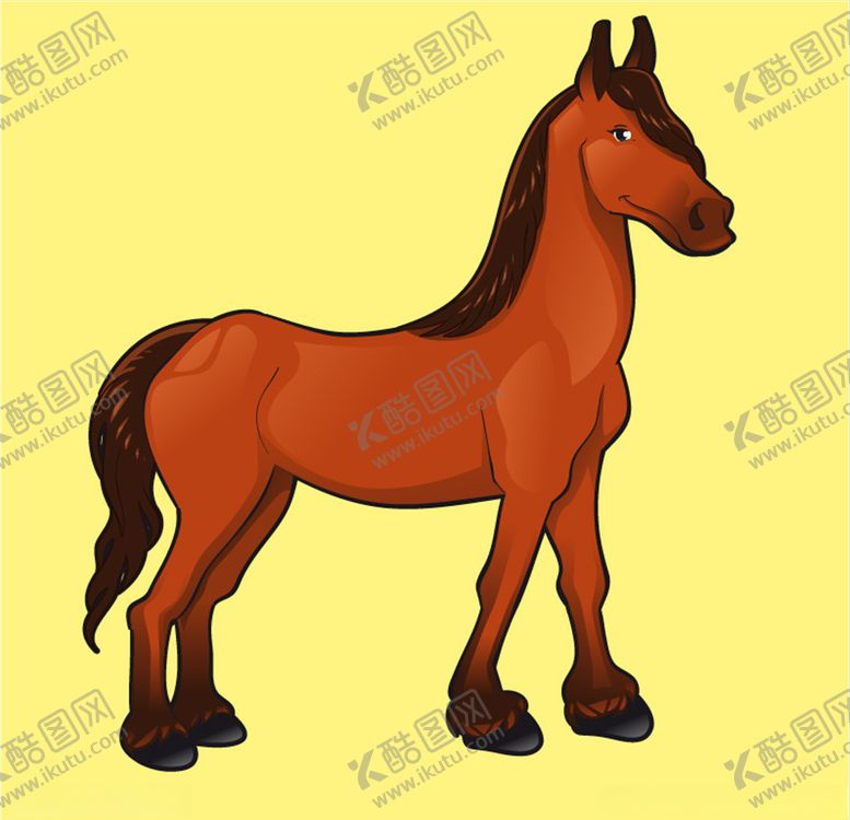 编号：91657705121257104127【酷图网】源文件下载-卡通马