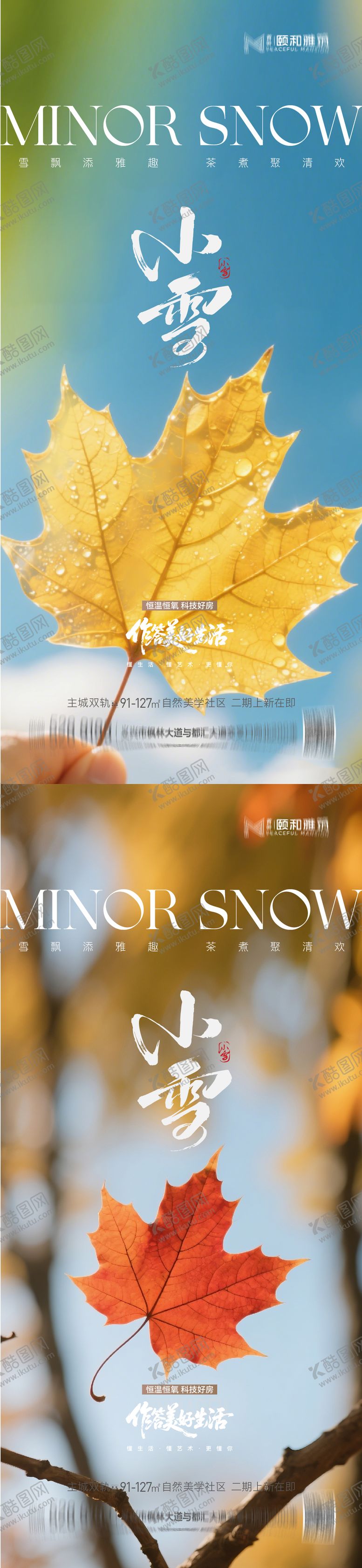 编号：73711711140103498659【酷图网】源文件下载-小雪节气海报