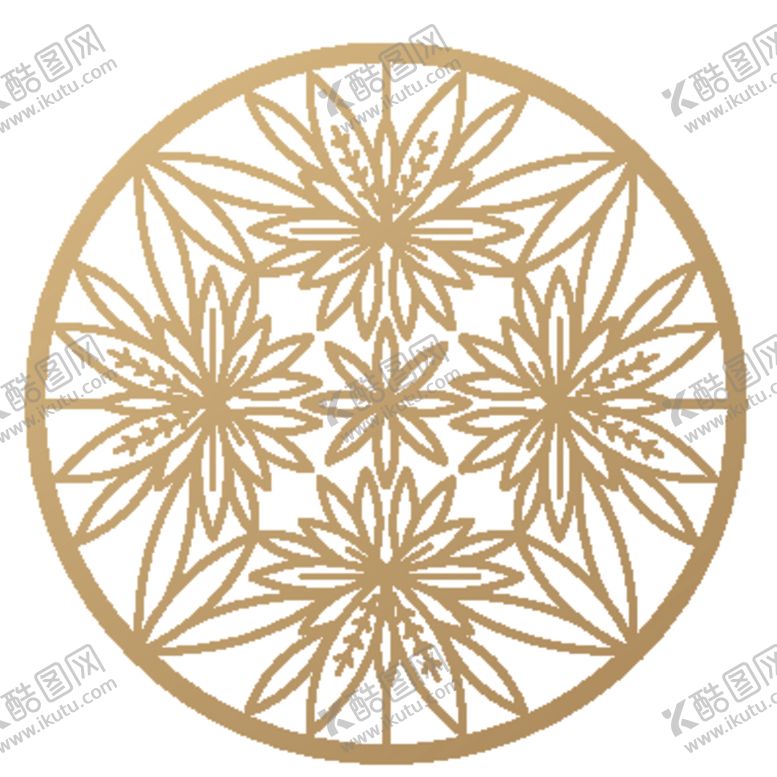 编号：70043010201751198815【酷图网】源文件下载-欧式金色花纹边框图案