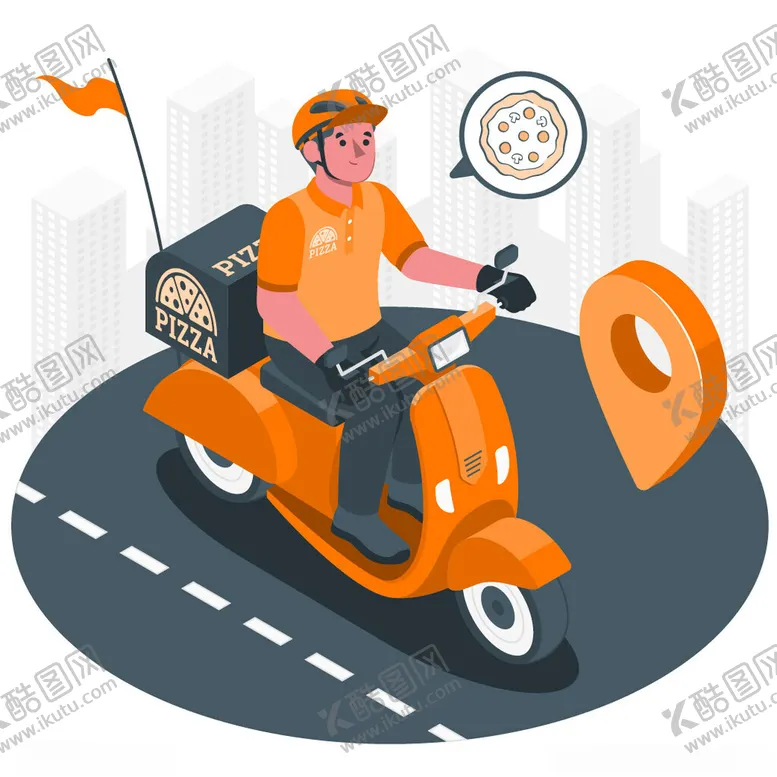 编号：70699806280509587629【酷图网】源文件下载-外卖员