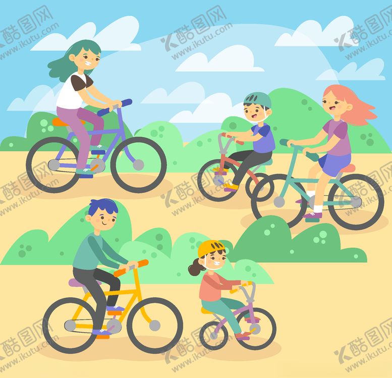 编号：40712710090135478861【酷图网】源文件下载-骑自行车