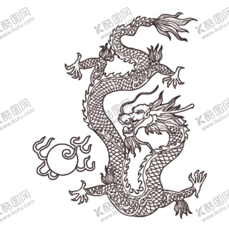 编号：50909110311543042205【酷图网】源文件下载-龙形象设计图案