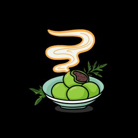 清明节元素踏青促销文字水墨风