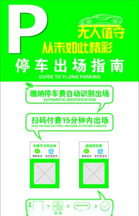 无人值守停车场出场指南