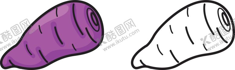 编号：46710809160212244082【酷图网】源文件下载-卡通紫薯