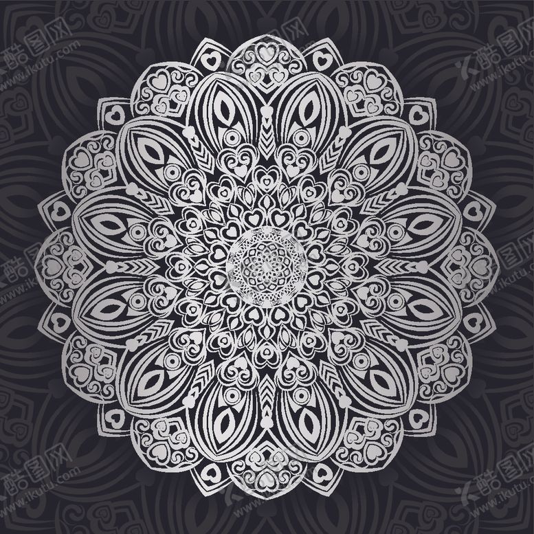 编号：79039510131243431685【酷图网】源文件下载-曼陀罗花纹