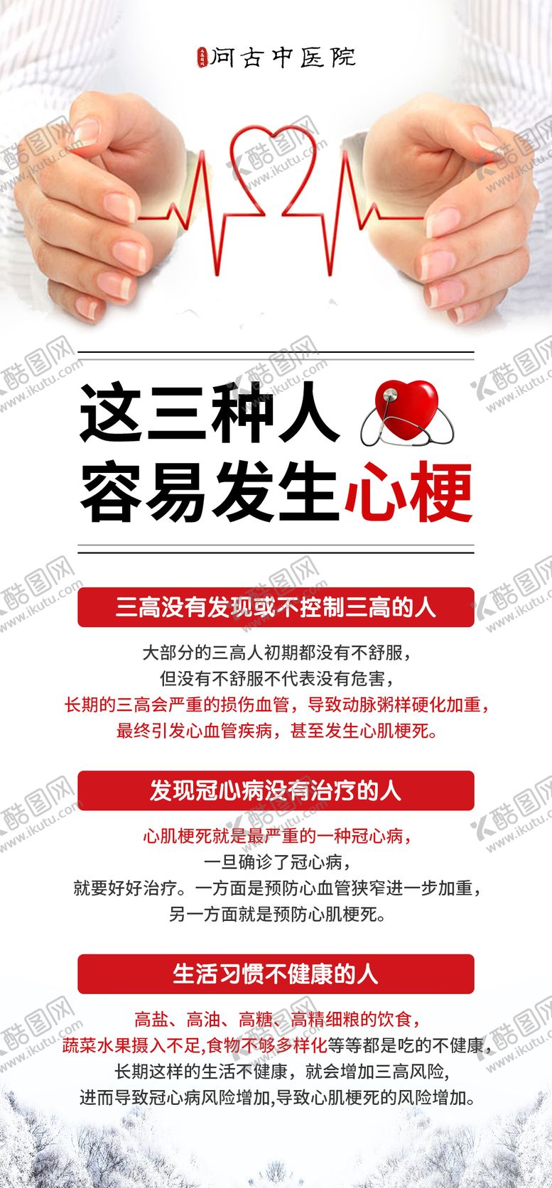 编号：54652704022020035437【酷图网】源文件下载-心梗科普海报