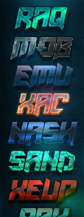 立体字样机