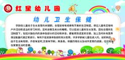 幼儿园展板卫生卡通学校背景墙制度设计