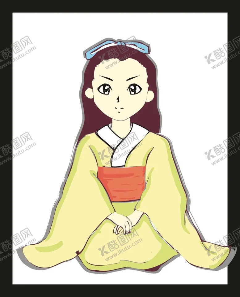 编号：76114701181653575277【酷图网】源文件下载-手绘卡通女孩