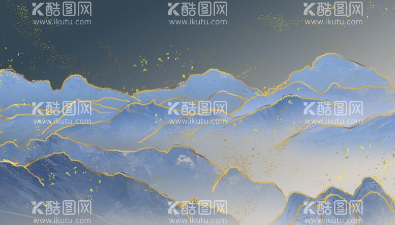 编号：20183610010330138745【酷图网】源文件下载-装饰抽象山水画