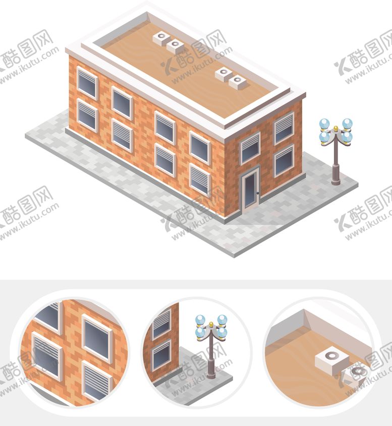 编号：36650310280634513449【酷图网】源文件下载-等距城市建筑