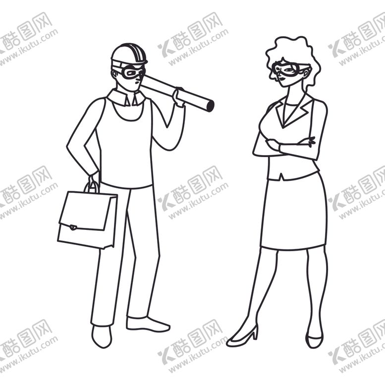 编号：96537409211645365930【酷图网】源文件下载-矢量人物素材