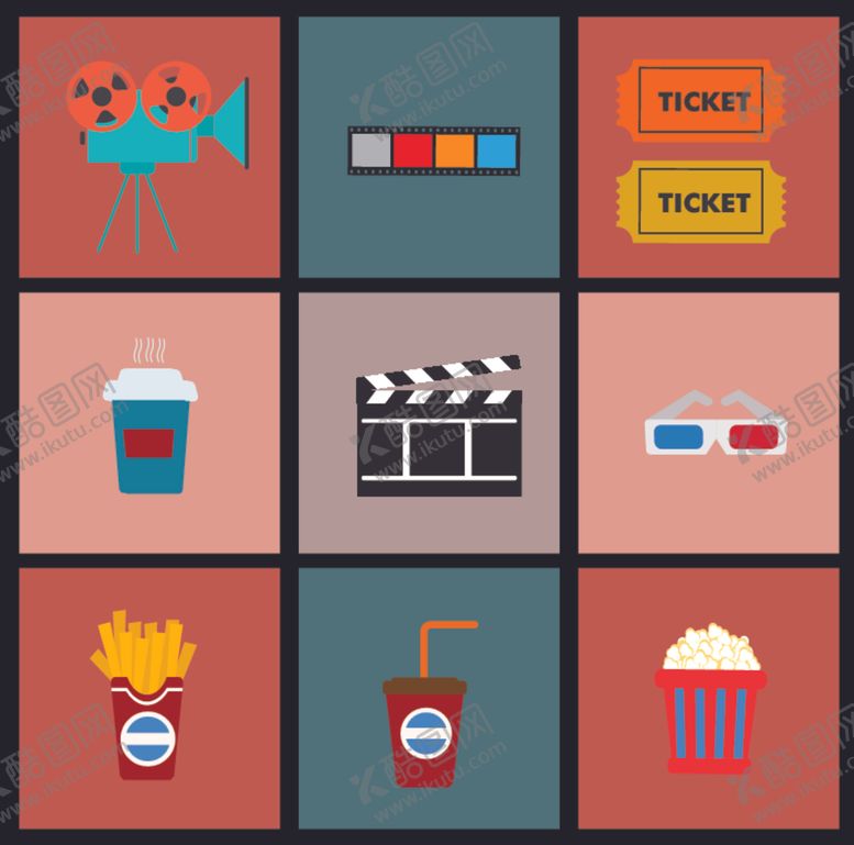编号：62292912182303366117【酷图网】源文件下载-影院娱乐元素