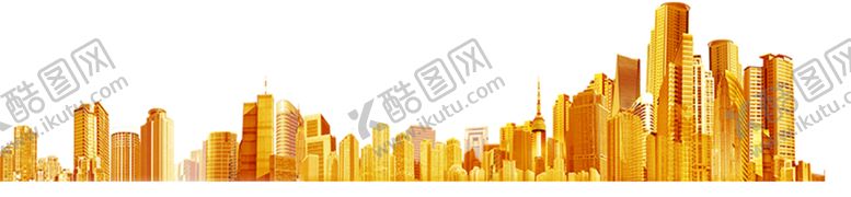 编号：13735802030725066434【酷图网】源文件下载-城市金色剪影