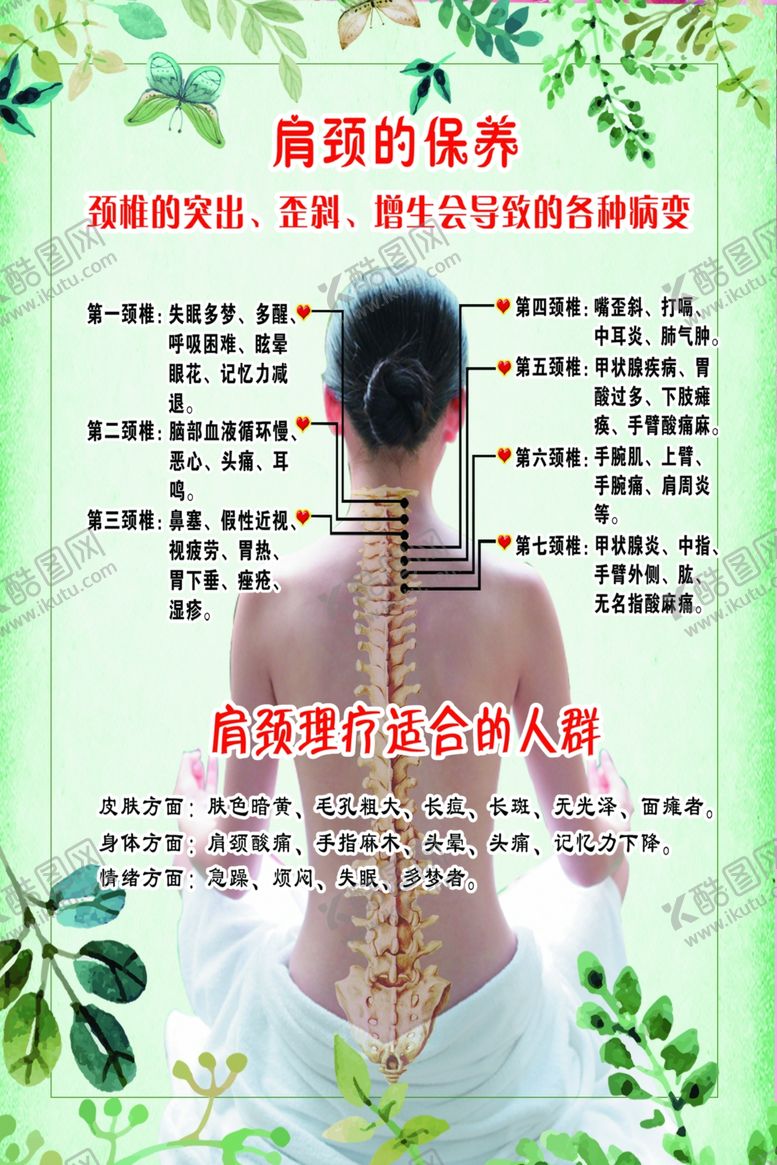 编号：67476806280627086433【酷图网】源文件下载-肩颈的保养