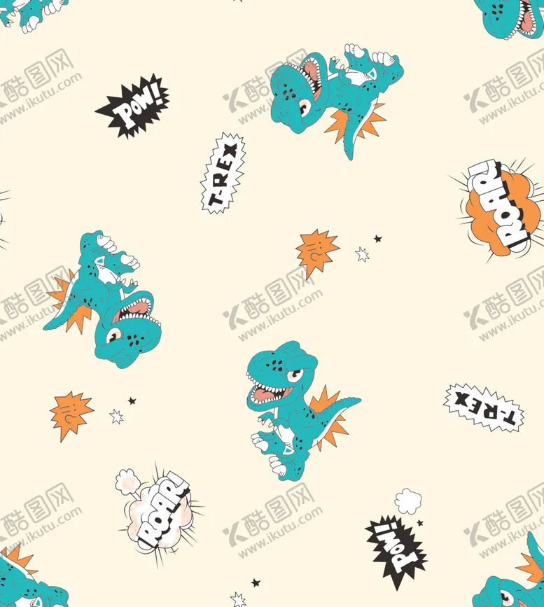编号：27408807082235269254【酷图网】源文件下载-卡通小恐龙