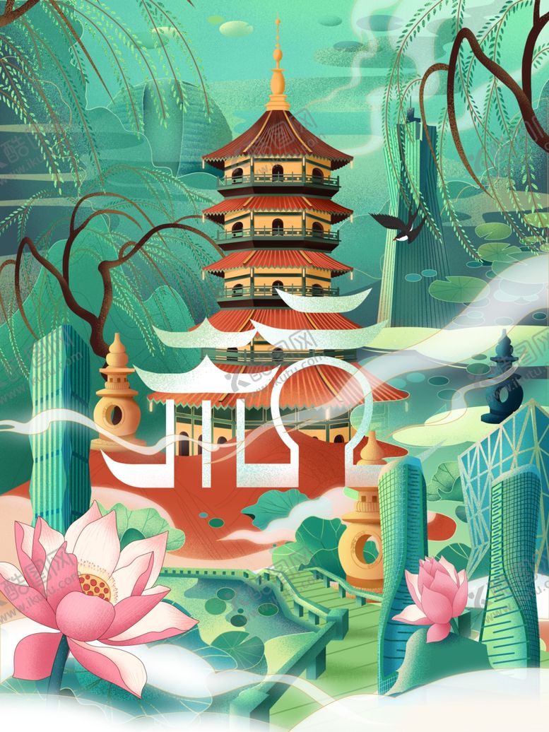 编号：47990209211038125684【酷图网】源文件下载-古风插图