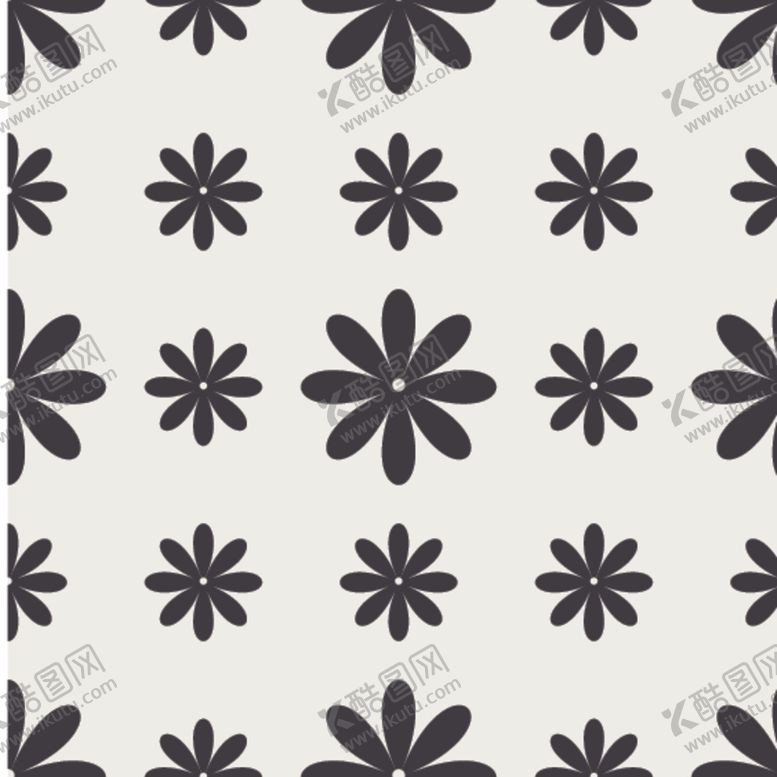 编号：61086409141640386137【酷图网】源文件下载-黑白简约花纹图案设计