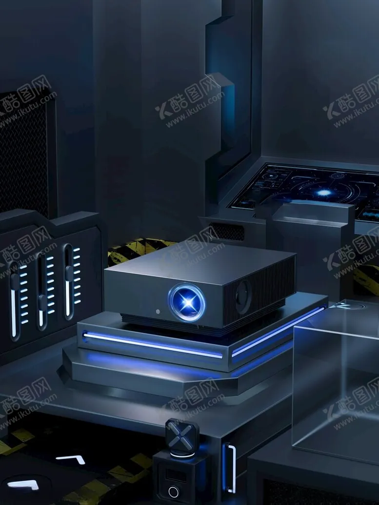 编号：80641002181123521421【酷图网】源文件下载-C4D模型投影仪