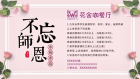 不忘师恩教师节海报