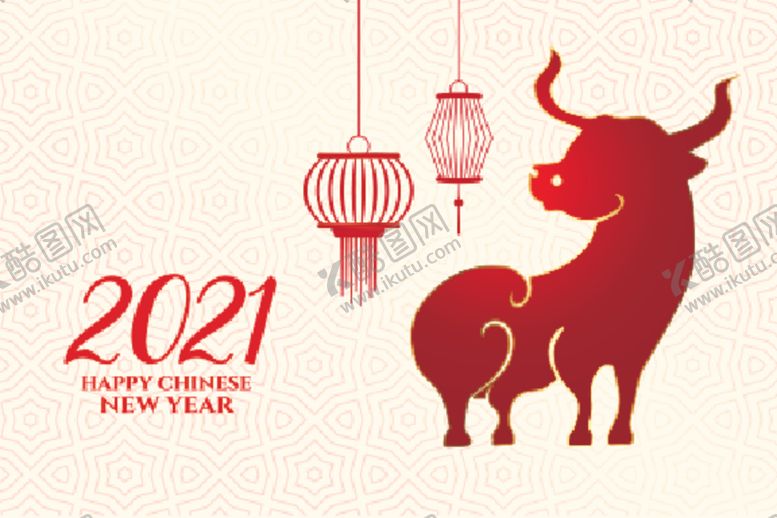 编号：27753704170439243883【酷图网】源文件下载-牛新年展板背景