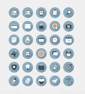 简约风格多功能图标集合