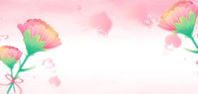 粉色花卉浪漫背景图