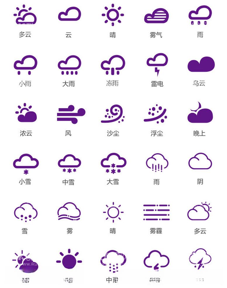 编号：39279512111255547067【酷图网】源文件下载-天气图标