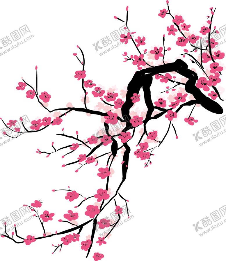 编号：61807910161331328548【酷图网】源文件下载-中国风水墨梅