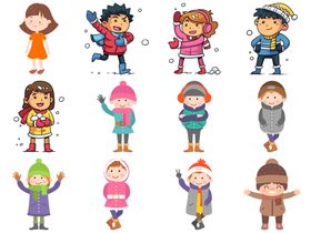 卡通儿童插图女孩孩子小孩子