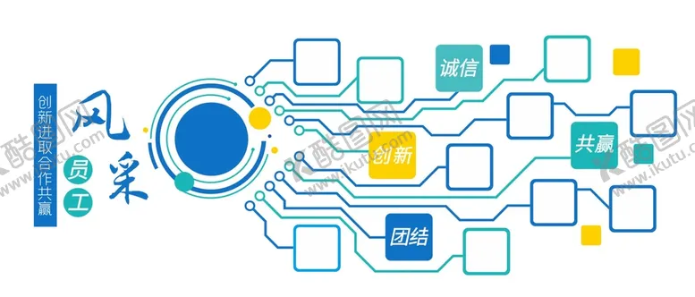 编号：55903211271751479365【酷图网】源文件下载-员工风采文化墙