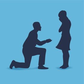 卡通人物求婚