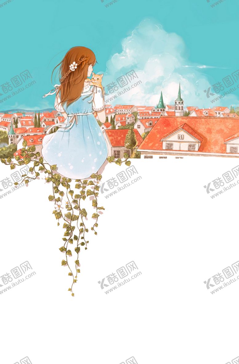 编号：86722109211130175348【酷图网】源文件下载-彩绘人物背影