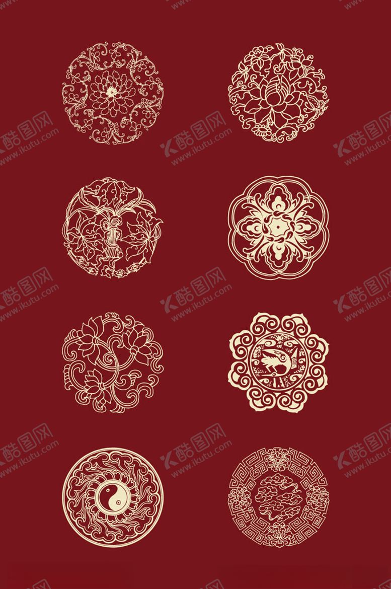 编号：35327606281321138358【酷图网】源文件下载-中国风花纹