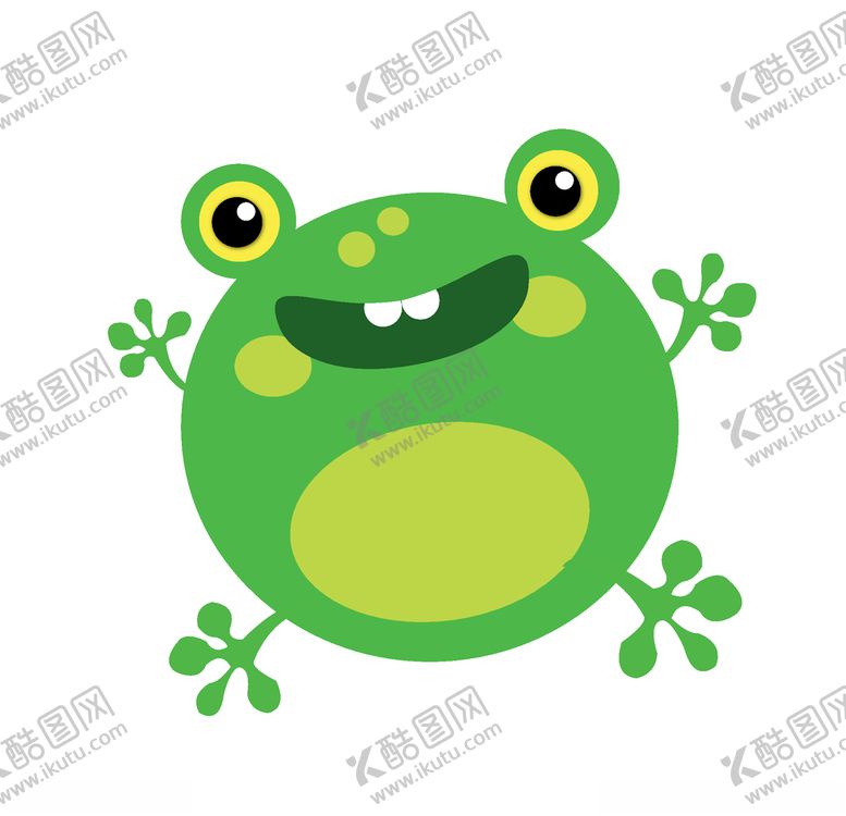 编号：40785806241144019311【酷图网】源文件下载-手绘卡通可爱绿色小青蛙插画