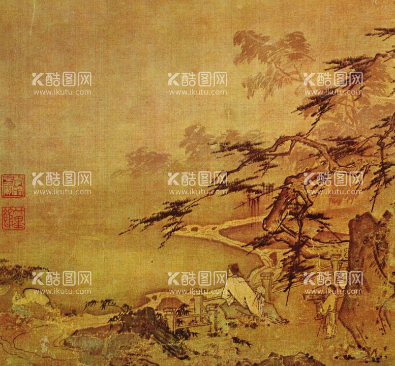 编号：94766412191253047657【酷图网】源文件下载-山水画背景