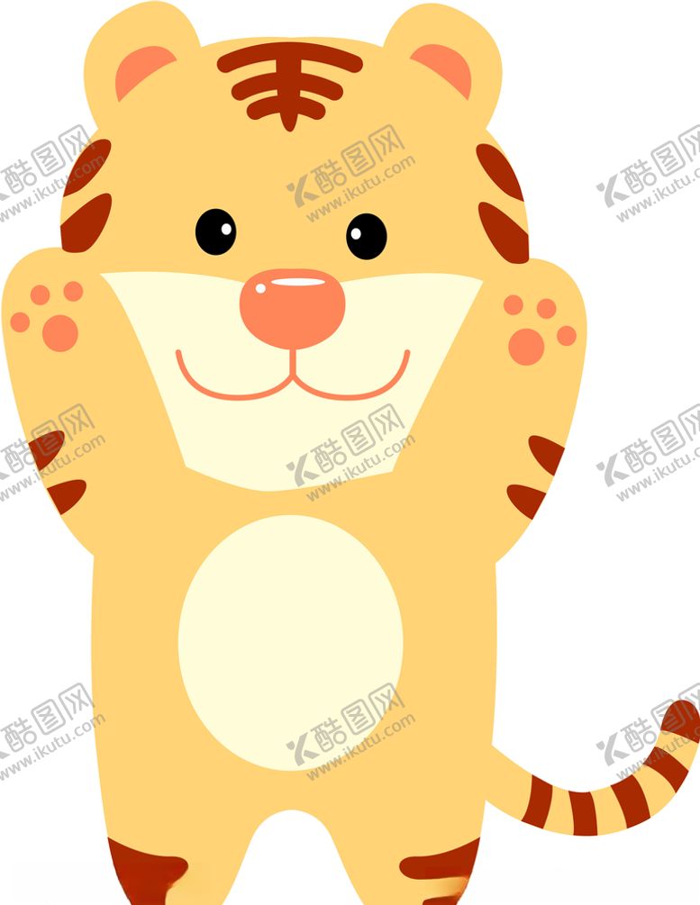 编号：31795210302033443606【酷图网】源文件下载-卡通老虎
