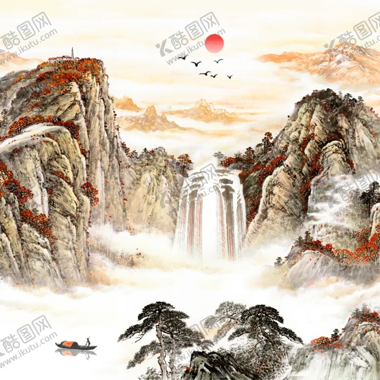 编号：94632307012124385268【酷图网】源文件下载-山水国画