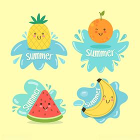 夏日水果插画