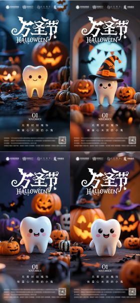 万圣节口腔海报