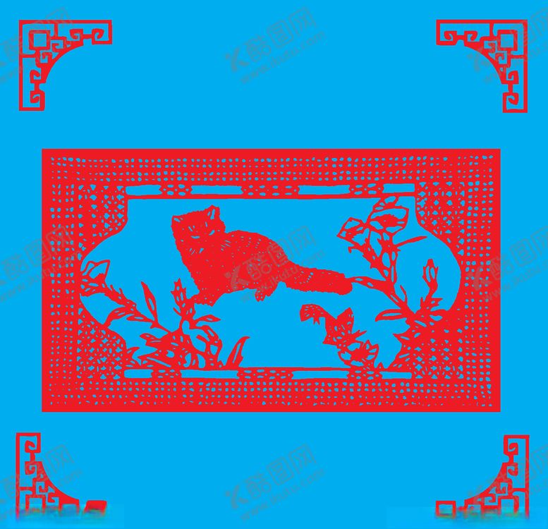 编号：37731109121946217864【酷图网】源文件下载-猫咪剪纸