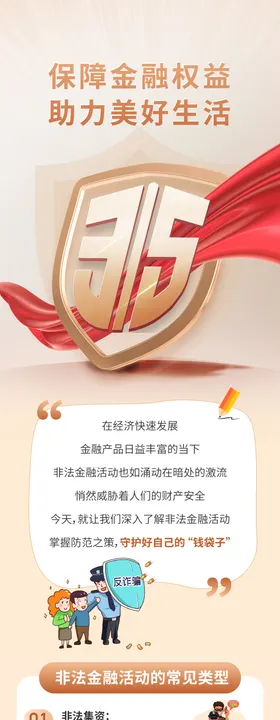 金融反诈315长图海报