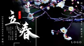 立春天海报分节气分手机海报中国传统节气