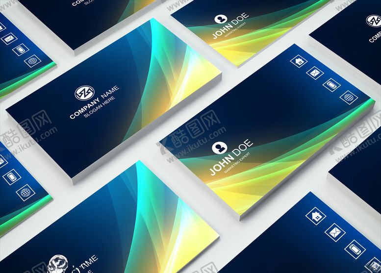 编号：33490909172123444364【酷图网】源文件下载-矢量名片模板
