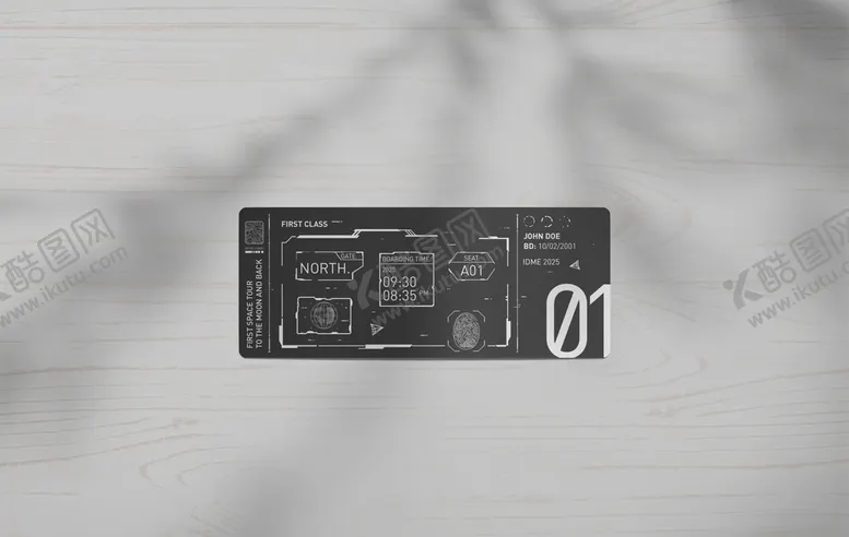 编号：43400109122039545898【酷图网】源文件下载-门票样机卡券样机