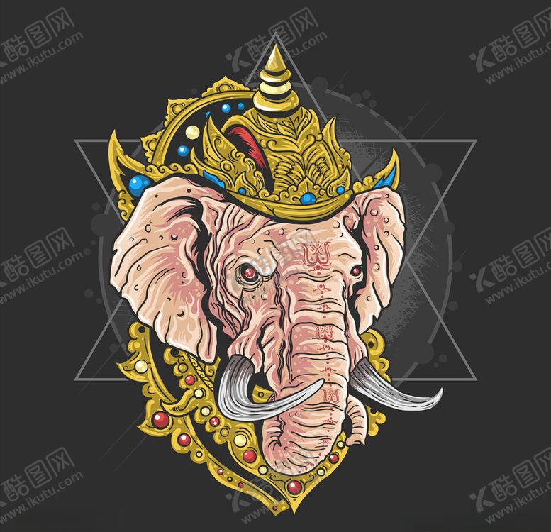 编号：81472310080217114283【酷图网】源文件下载-卡通大象