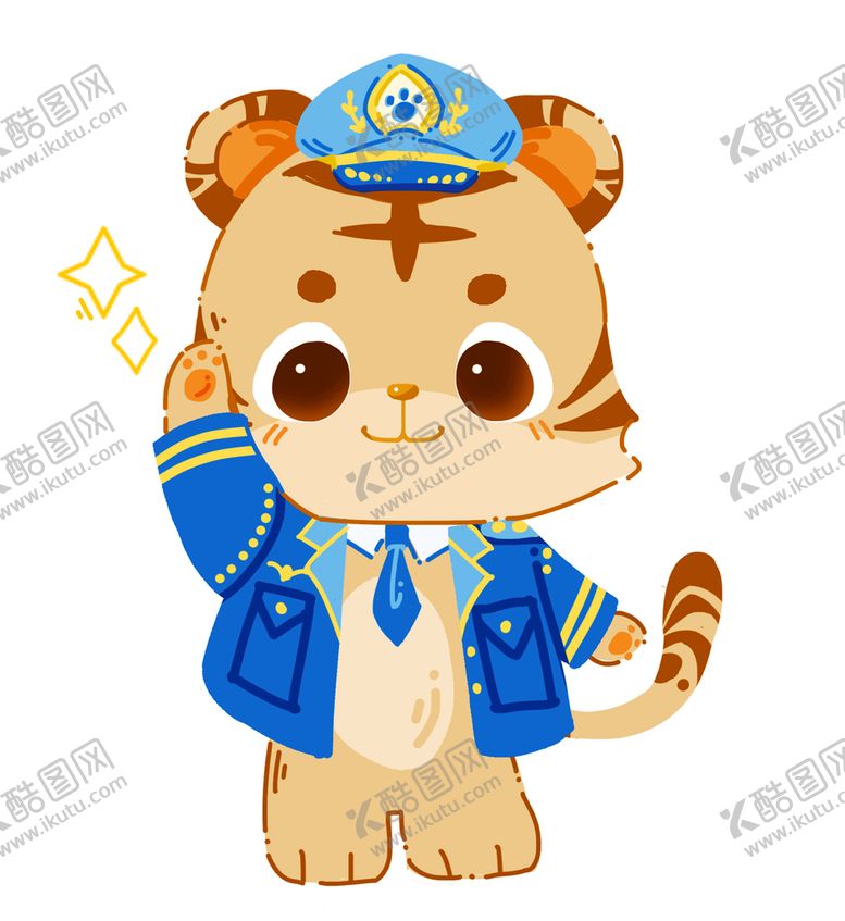 编号：72934809291416508957【酷图网】源文件下载-手绘卡通老虎