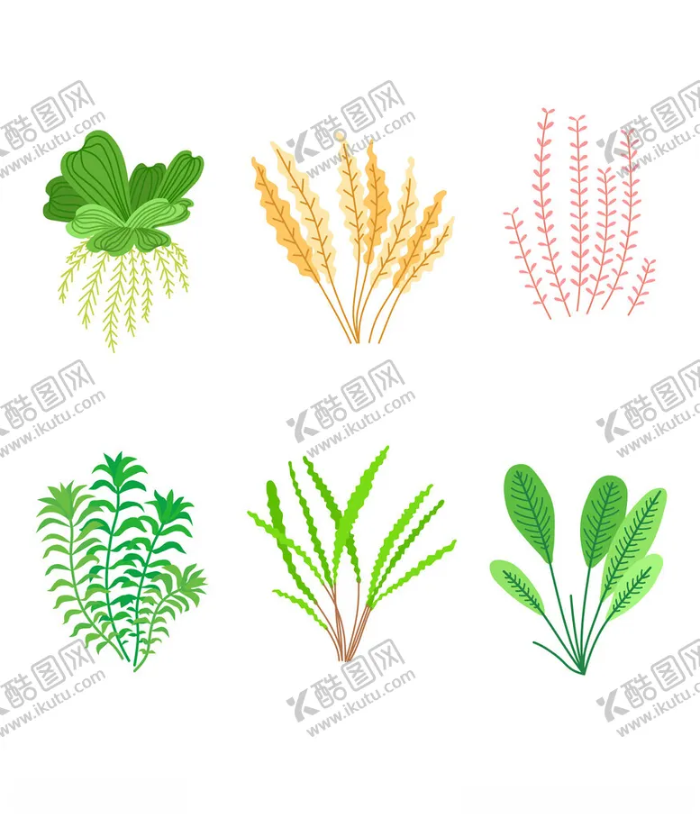 编号：85034902270932003412【酷图网】源文件下载-手绘花卉绿植矢量元素